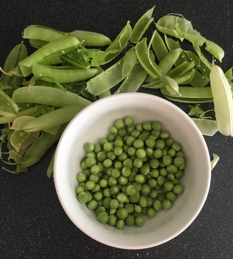 homegrown peas